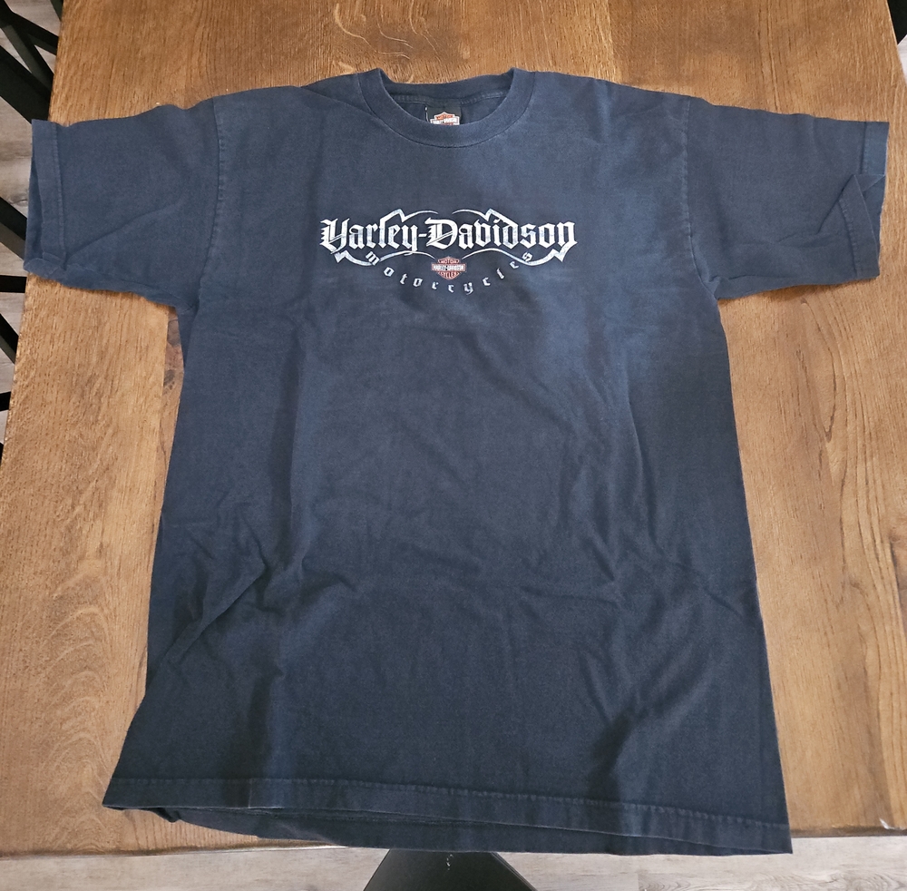 Harley-Davidson Black Short Sleeve Tee with White Logo